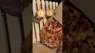 затишний вечір вдома / відновлення та відпочинок / їмо піцу / cozy evening with pizza️