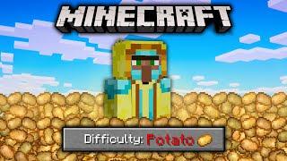 Minecraft But... I Only Use Potatoes