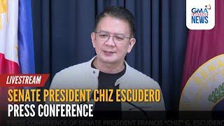 LIVE: Senate President Chiz Escudero press conference - Replay | GMA Integrated News