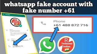 create fake whatsapp number fake WhatsApp account kaise banaye how to create fake whatsapp with fake