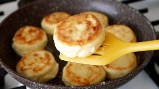 Incredible! Quick breakfast ready in a few minutes! Ukrainian Pancakes - Syrniki