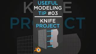 Useful Modeling Tip #03 - KNIFE PROJECT (Perfect for All Quads Retopology)