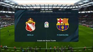 Sevilla vs Barcelona | Master League PES 2021 | La Liga 23/24 | [4K]