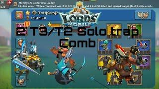 2 T3/T2 Solo Trap Troops Combination-Lords Mobile #solo #lordsmobile