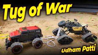 RC Monster Truck 4x2 Vs Rock Crawler 4x4 | Remote Wali Gadi | Tug of War | #shorts #toys #car