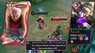 BUFF DYRROTH SUSTAIN BEST COUNTER BUILD! | YU ZHONG TUTORIAL - MLBB