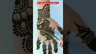 Simple Mehndi Design #mehdidesigns #shortvideo #shorts