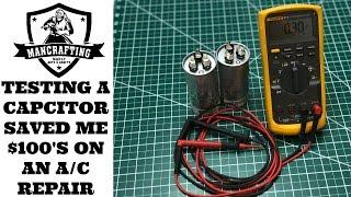 Testing a Capacitor on your AC