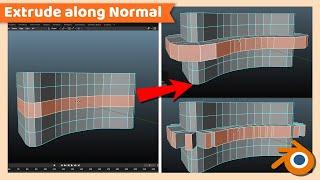 How to Extrude along Normal or Individual faces | Blender Tutorial