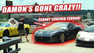 WENT TOO FAR PRANKING DAILY DRIVEN EXOTICS!!... *FERRARI DAMAGED*