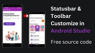 Statusbar & Toolbar Customize in Android Studio.|| Free Source Code.