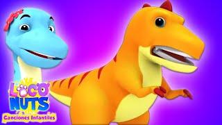 Canción de dinosaurio | Musica para niños | Educación | Loco Nuts Español | Dibujos animados
