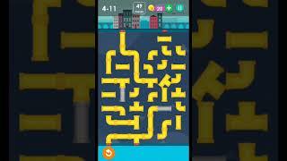 Smart puzzles pipes hard level 11 #how to solve pipes level 4-11