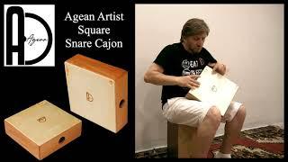 Agean Percussion Square Snare Cajon