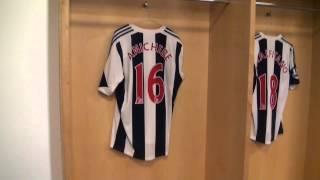 Behind the scenes in the away dressing room at Arsenal's Emirates Stadium