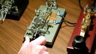 Morse Code Poetry on a Vibroplex Bug Key