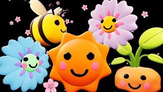  Welcome Spring Sensory | Dancing Flowers, Bees & Fruits for Babies 