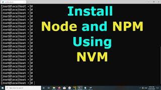 How to Install Node and NPM using Node Version Manager (NVM) in macOS Mac OS X