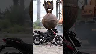 Motorbike vs Wrecking Ball  | You Won’t Believe What Happens!