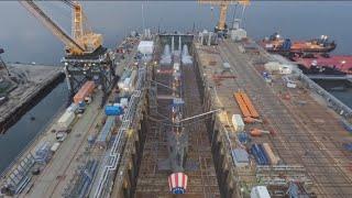 USS Idaho launched for the 'float off,' but more work needs to be done