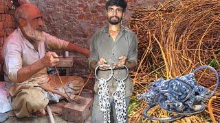 Traditional Old Master - Manufacturing Chains With Hand Skill || Amazing Chain Making Process