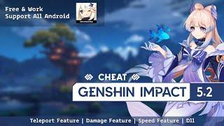 3 Cheat GENSHIN IMPACT 5.2 Android gratis No root + Cara instal/pasang mudah