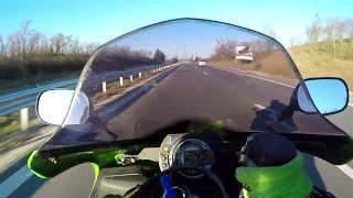 2005 Kawasaki Ninja ZX6R acceleration and top speed 0 - 250km/h