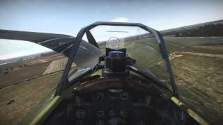 War Thunder - Stopped Engine Landing - Polikarpov I-153 Chaika (Full Real Battle)