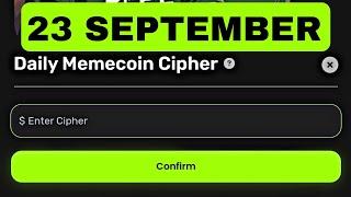 Memes Lab Bot Daily Cipher Today 23 September | Memes Lab Cipher Code Today | Daily Memecoin Cipher