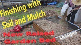 Lasagna Filling A Raised Garden Bed - Soil & Mulch