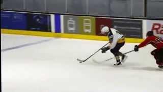 Great Hit by Michael Strelkov #88 Hockey