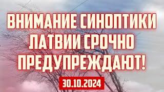 ВНИМАНИЕ СИНОПТИКИ ЛАТВИИ СРОЧНО ПРЕДУПРЕЖДАЮТ! | 30.10.2024 | КРИМИНАЛЬНАЯ ЛАТВИЯ