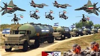 Iran vs Israel War | Irani Fighter Jets Airstrike on Israeli Military Airport of Tel-Aviv - GTA 5