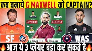 SF vs WAS Dream11, SF vs WAS Dream11 Prediction,San Francisco Unicorns vs Washington Freedom Dream11