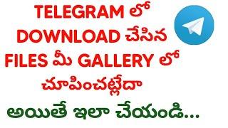 How to get Telegram Downloaded files in Gallery | Telegram Tricks | TechWaj Telugu