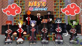 Minecraft School : AKATSUKI TRANSFORMATION JUTSU CHALLENGE - NARUTO SHIPPUDEN : Minecraft Animation