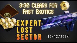 Easy Exotics at 20 Power Under on Todays Expert Lost Sector | Destiny 2 [October 12, 2024]