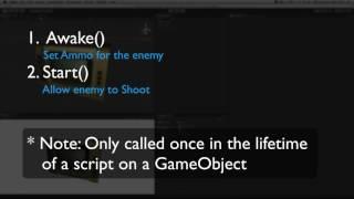 Awake and Start   Unity Official Tutorials zia