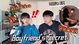 Can my boyfriend accept I once had a threesome and bed video? Couple Secret Revealed Prank