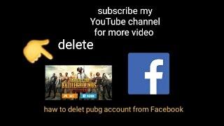 Haw to delete pubg account from Facebook  subscribe my YouTube channel for more video #fyp #pubg