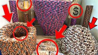 ️HUGE TORNADO TOWER CRASHES AND NEARLY “DESTROYED” THE MACHINE! HIGH RISK COIN PUSHER MEGA JACKPOT!