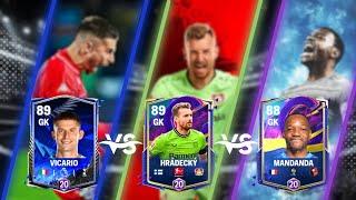 86 Vicario vs 86 Hradecky vs 85 Mandanda review fc mobile | fc mobile gk review