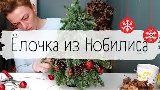 МК  Елка из веток нобилиса своими руками 