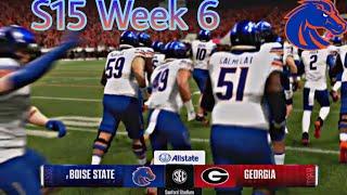 Boise State Dynasty Mode S15 Week 6 vs Georgia In College Football 25. Consistency?