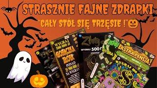 STRASZNIE FAJNE ZDRAPKI Czarny kolor się spisał !#zdrapki #halloween #wygrana #scratch #lotto