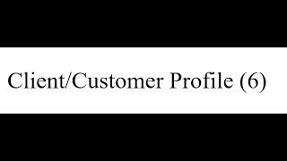 Series 66 Exam Prep Client/Customer Profile EXPLICATION