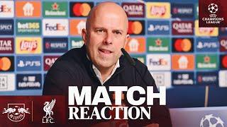 Arne Slot Reacts to 'Dominant' Champions League Performance | RB Leipzig 0-1 Liverpool