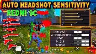 REDMI 9C FREE FIRE SENSITIVITY || NEW UPDATE 2024