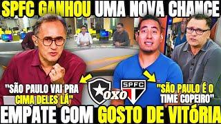 SÃO PAULO GANHOU UMA NOVA CHANCE! EMPATE COM GOSTO DE VITÓRIA! MÍDIA ANALISA A PARTIDA DO SÃO PAULO!