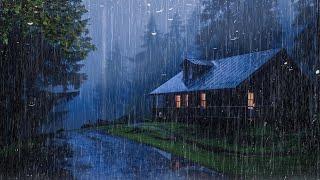 Gentle Night RAIN - Rain Sounds For Sleeping - Thunderstorm Sounds, Meditation, Relax, ASMR